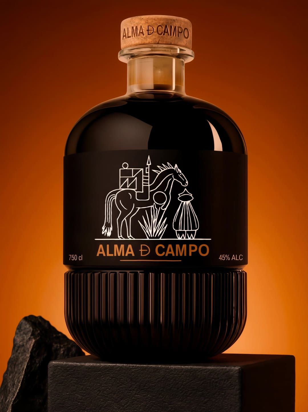 Alma de Campo mezcal bottle