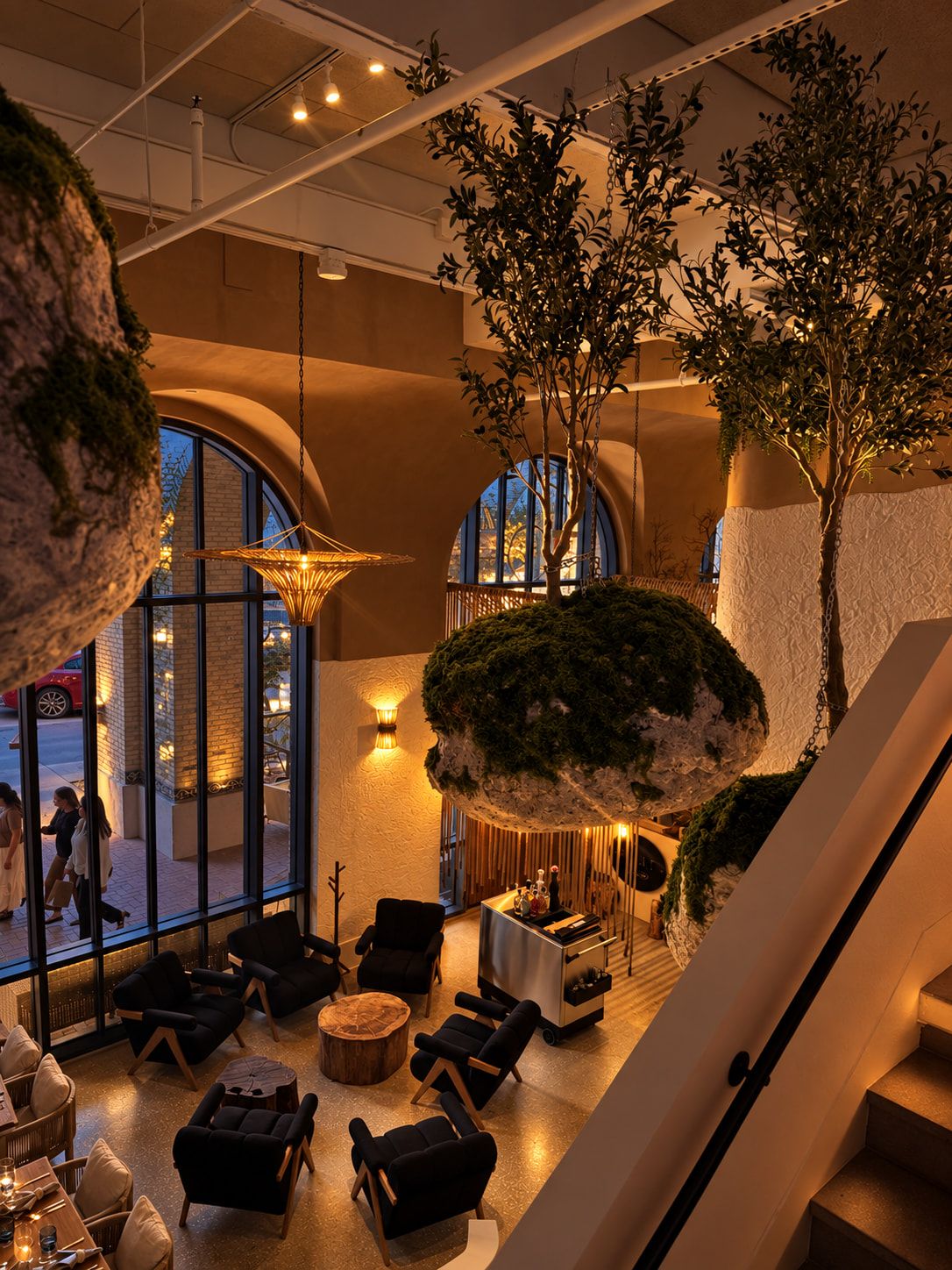 The hanging stones, seen from the second floor